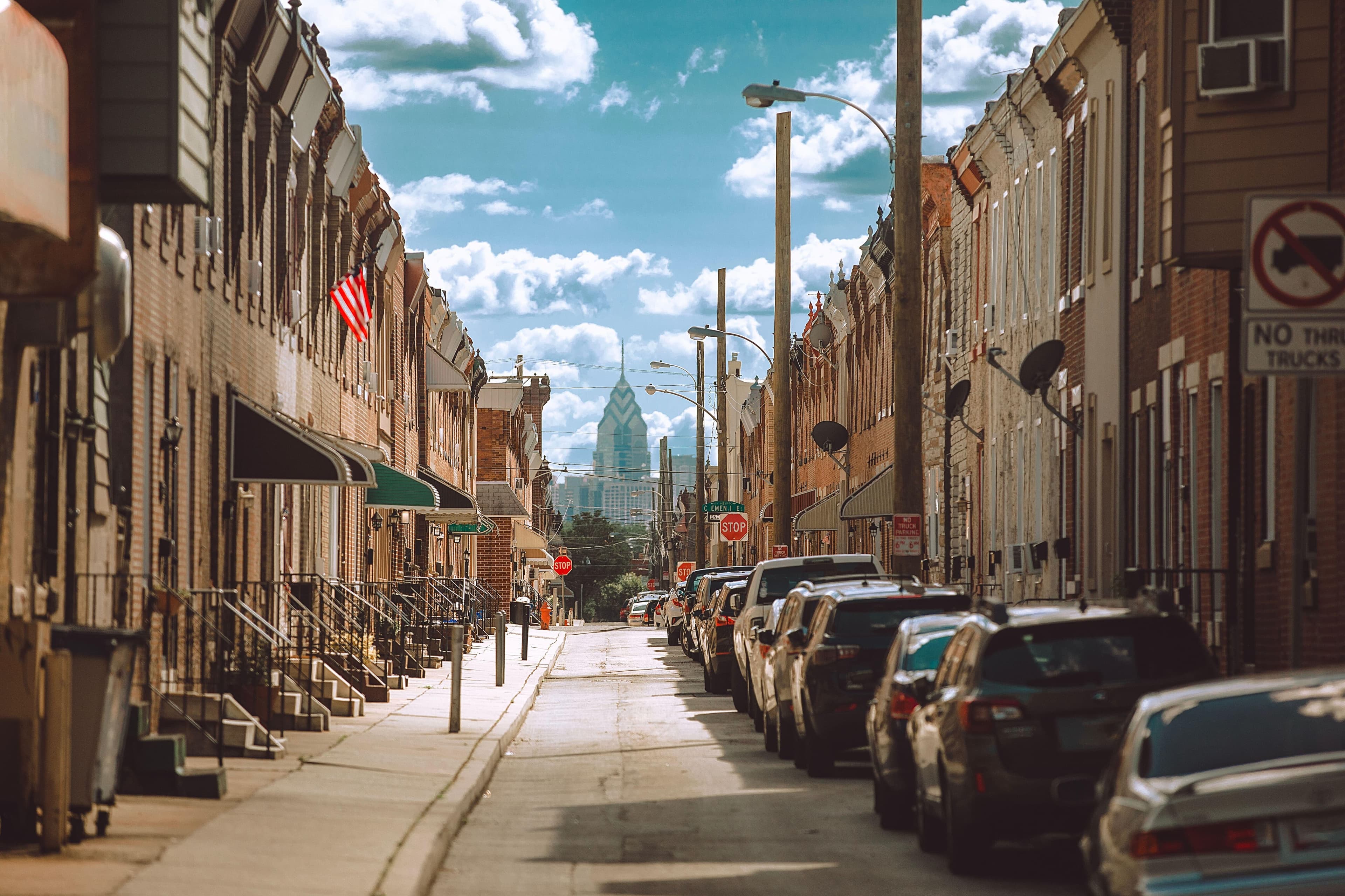 photograph of a street in Port Richmond, Philadelphia